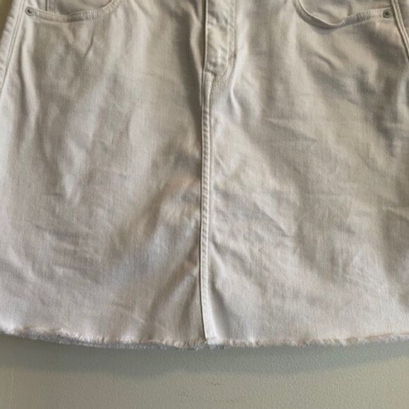 VINEYARD VINES Delaney Denim Mini Skirt White 8 - Picture 5 of 16